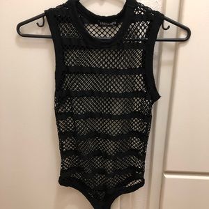 Fashion Nova fishnet bodysuit one size!